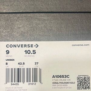 Converse CTAS Cruise Ox Sneakers - Vernal Pool/Gold